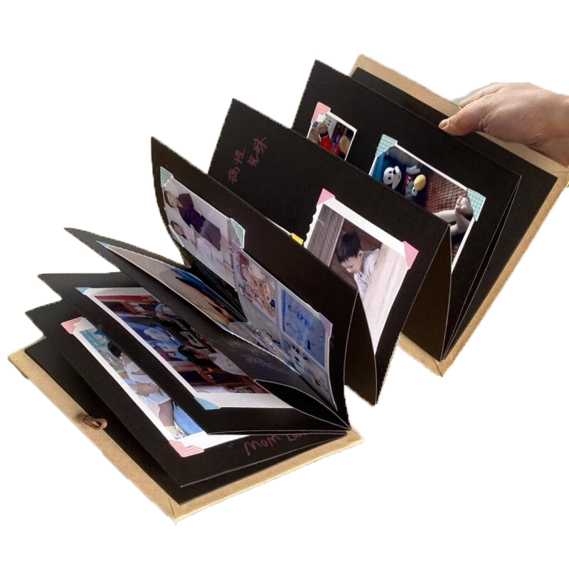 Jiamo Accordion Album, Memory Book, Pop-Up Book, Foldable DIY Handmade Paste Photo Book, for Lovers, Couples, Birthday Gifts for Boyfriends And Girlfriends, Teachers, Valentine's Day, Women's Day Gifts