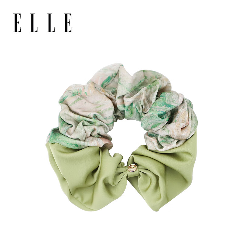 ELLE Fashion Floral Elegant Hair Tie French Garden Hair Scrunchie Ponytail Holder Gift New Year Present