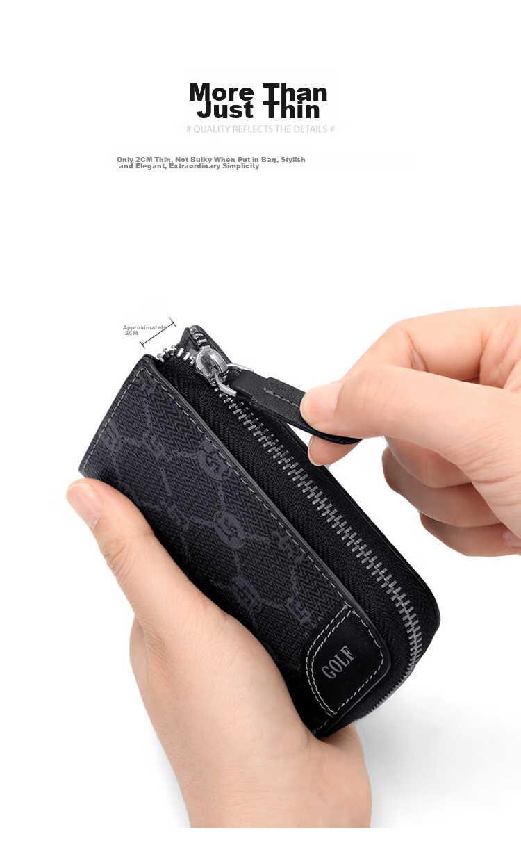 GOLF Multi-Card Holder for Men, Bank Card Holder, Coin Purse, Card Case, Business Card Holder, Gift Box Set, Present for Boyfriend 6