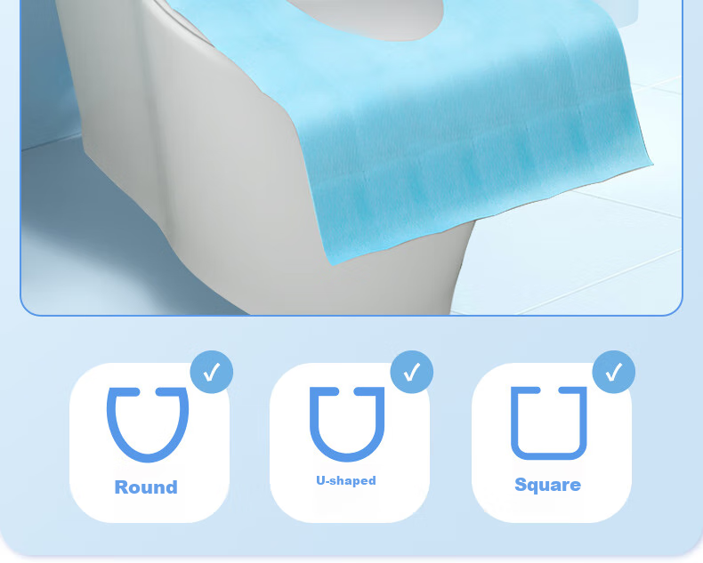 NOLANSEND Disposable Extended Toilet Seat Covers, Travel Hotel Sterilized Grade Hygiene Padded Paper, Postpartum Large Size, 30 Pieces Individually Wrapped 21