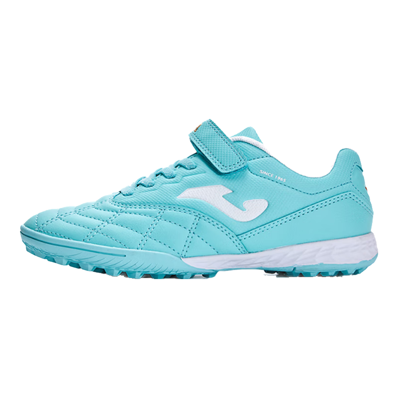 JOMA Soccer Shoes for Children, TF Turf Cleats for Boys And Girls, Youth Elementary School Students' Classic Replica Football Training Shoes, Light Blue, Size 31