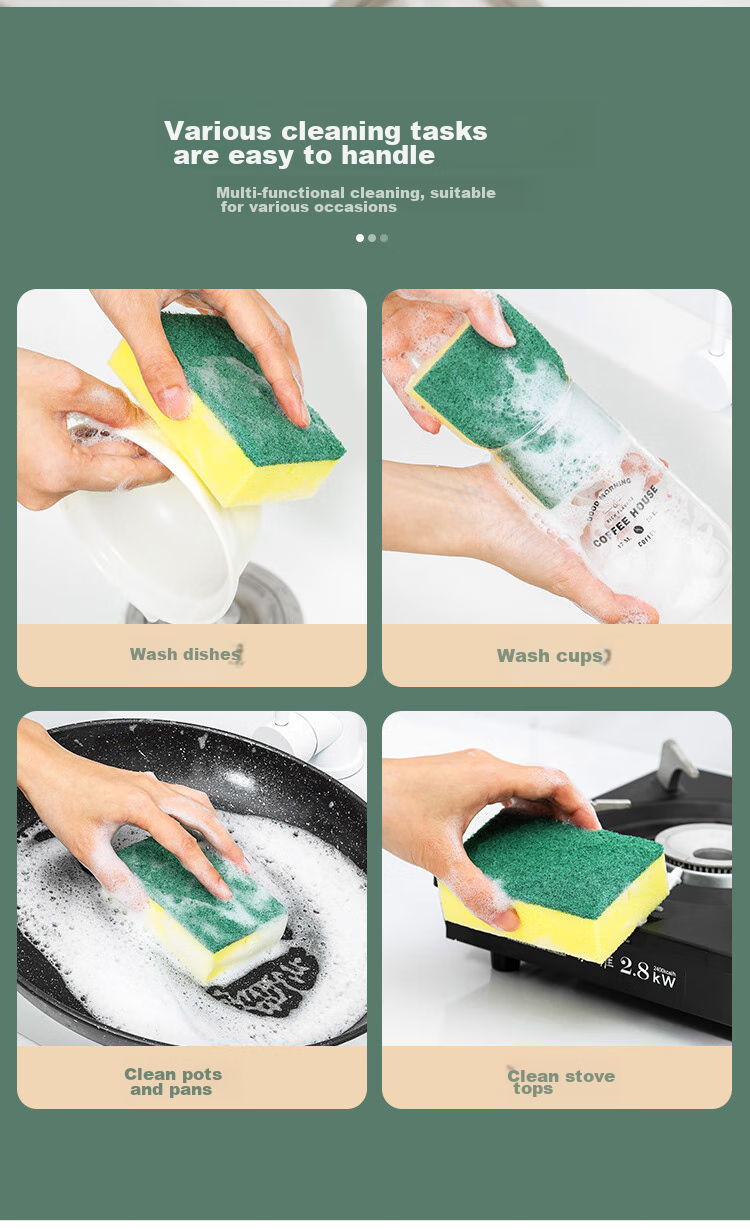 MAXCOOK Dish Scrubber, Loofah Sponge for Washing Dishes And Pots, Kitchen Sink And Stove Cleaning Brush Loofah Sponge, 3 Pieces MCPJ5142 9