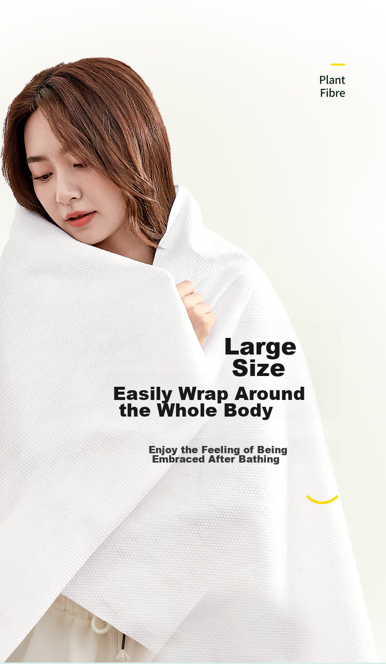 JOYTOUR Disposable Towel Set, Portable Travel Hotel Extra Large Thick Face Towel Cotton Soft Cloth, Single Pack 9