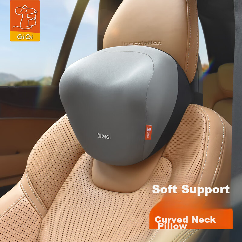 GiGi Car Headrest, Neck Support Pillow for Vehicles, Driver's Seat Cushion, Lumbar Support, Suitable for Maybach And Tesla, Universal Fit