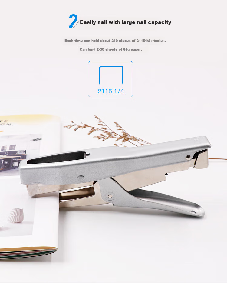 MAX Standard Stapler Manual Nailing Tool All-Metal Stapler Shooting Machine for Binding 13mm TG-A 2