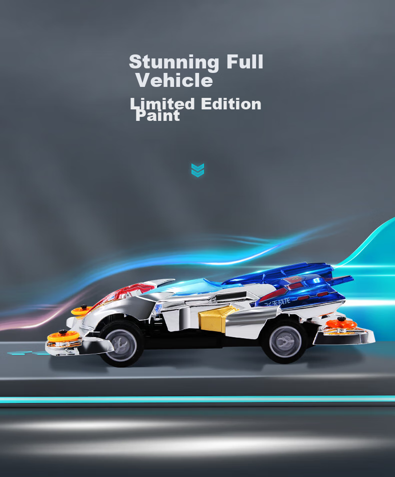 AULDEY Four-Wheel Drive Car, Classic Replica, Chiyiyouxia Assembly Racing Collection Gift, Zhanlong Four-Wheel Drive Children's Toy Gift 4