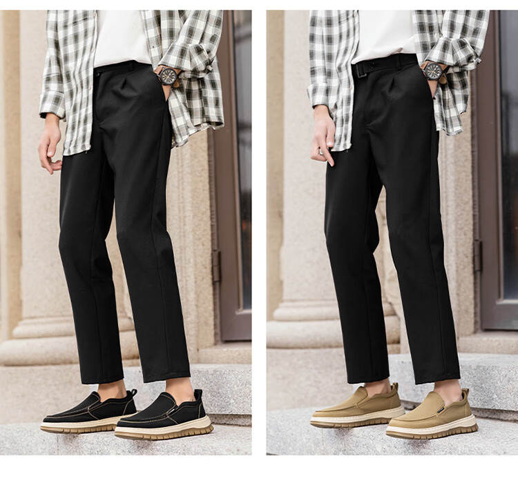 Bull Family Men's Summer Breathable Old Beijing Cloth Shoes Soft Sole Lightweight Slip-On Casual Canvas Loafers Men's Moccasins 3