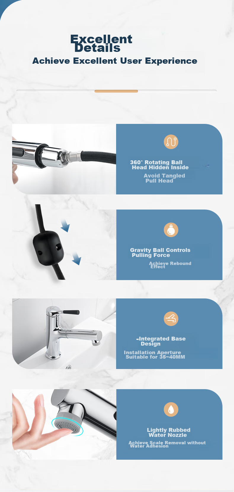 ARROW Gun-Gray Basin Faucet, Hot And Cold Washbasin Faucet, Bathroom Pull-Out Faucet AE4175MGG 15