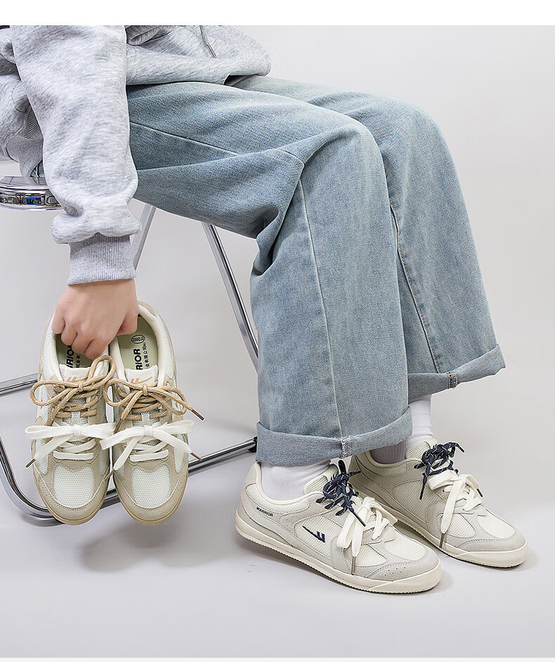 Huili Official Women's Sneakers, Summer 2026 Comfortable Simple Casual Couple Training Shoes, Gray Beige Khaki, Size 36 1