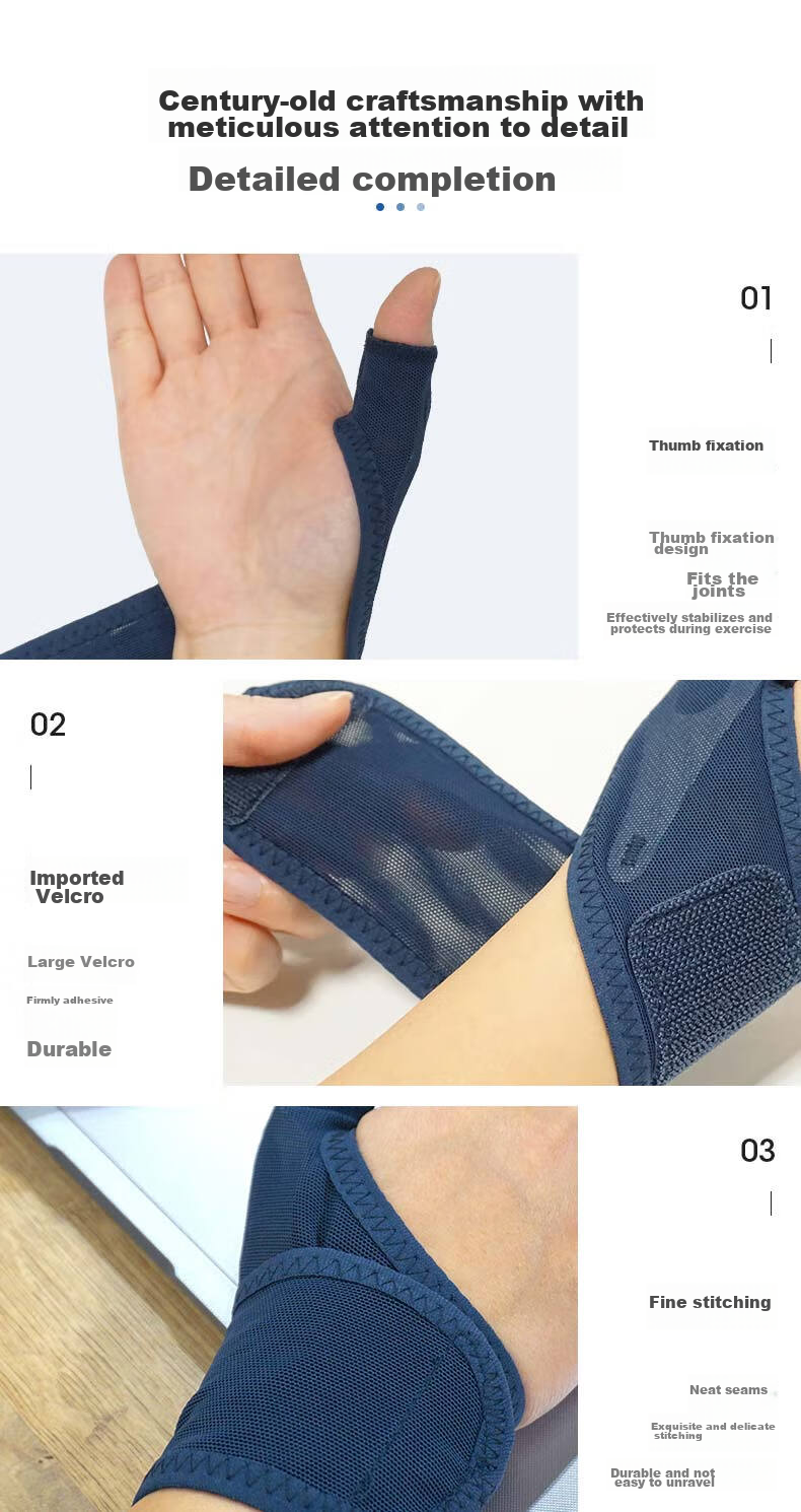 D&M Fitness Wrist Support for Men, Sports Badminton Basketball Anti-Sprain Thumb Stabilizer, Imported Skin Color, Right Hand, Single Piece, Women's Version 10
