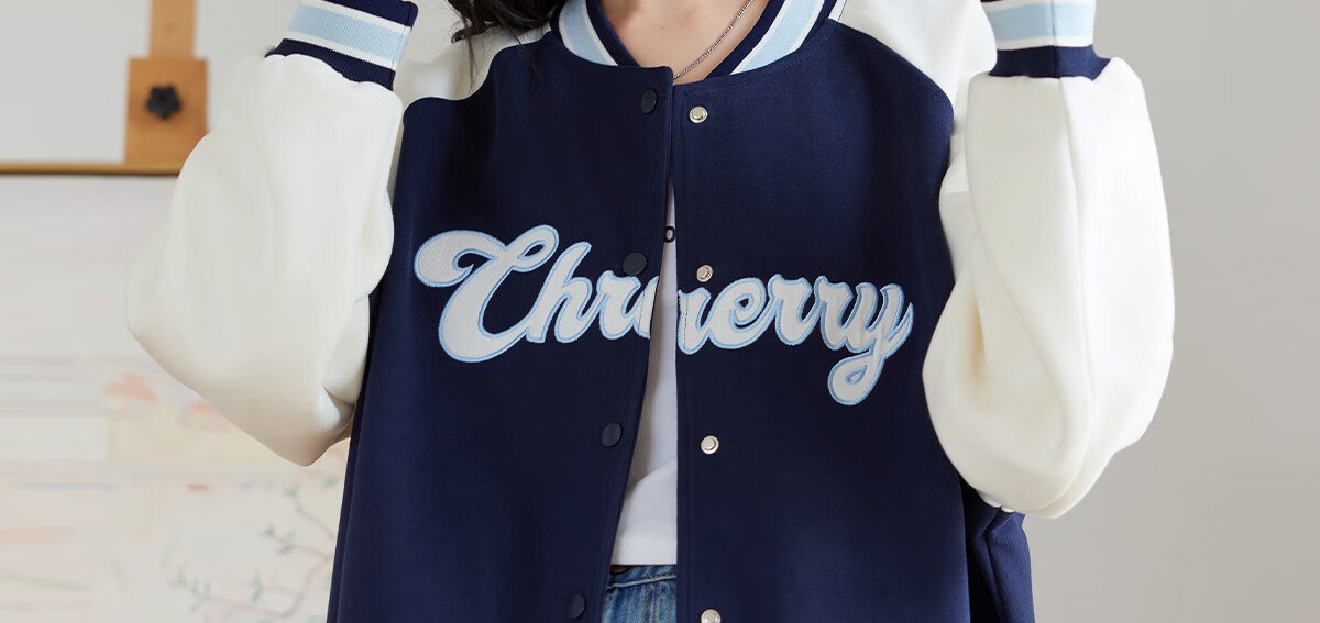 Halo Queen Women's Sweatshirt Jacket, Spring And Autumn Letter Baseball Shirt, Fashionable Casual Sports Top, New Product H143U2001 31