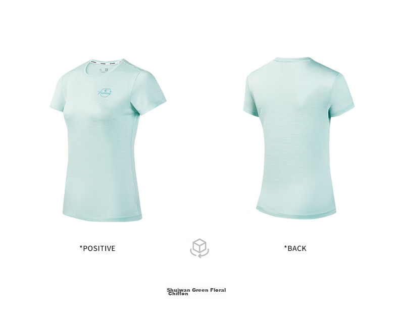 QIAODAN Women's Short-Sleeve T-Shirt, Summer Breathable Quick-Dry Round Neck Sports Running T-Shirt Top for Wome 27