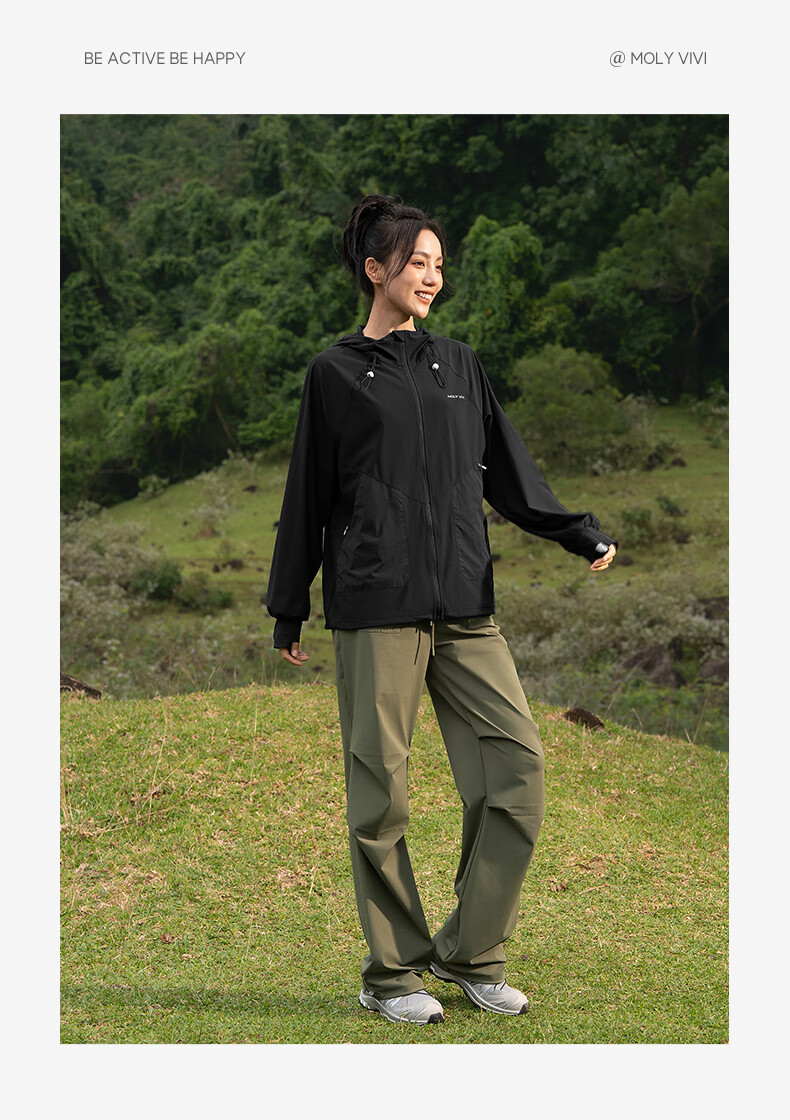 MOLY VIVI Paratrooper Sun Protection Pants for Women, Summer Lightweight Ice Silk Quick-Dry Cargo Straight-Leg Trousers, Outdoor Casual Hiking Pants, Magic Vivy 16