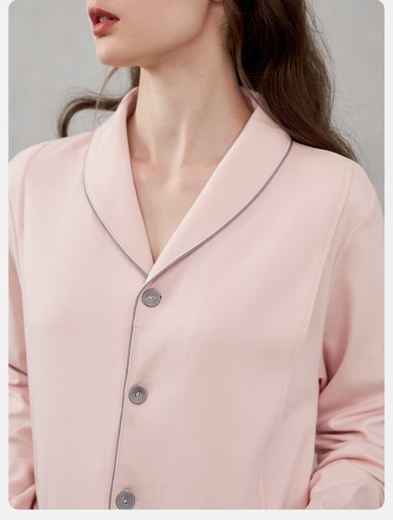 Manxi Spring and Autumn Thin Maternity Nursing Top Breathable Outwear with Built-in Chest Pads Purple M 18