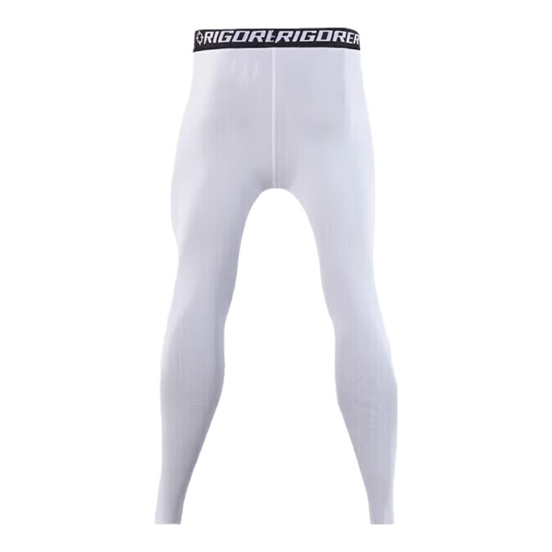 RIGORER Men's Fleece-Lined Casual Sports Fitness Pants, High-Elasticity Training Compression Pants, Warm Long Pants for Home Wear