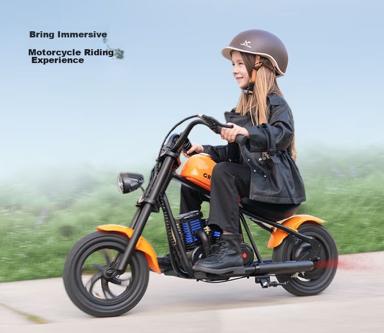 Baofengqishi Children's Electric Motorcycle, Cool Harley Design, for Ages 3-16, Birthday Gift, 3C Certified, Two-Wheel, Single Drive, Mini Harley, Small Electric Scooter 9