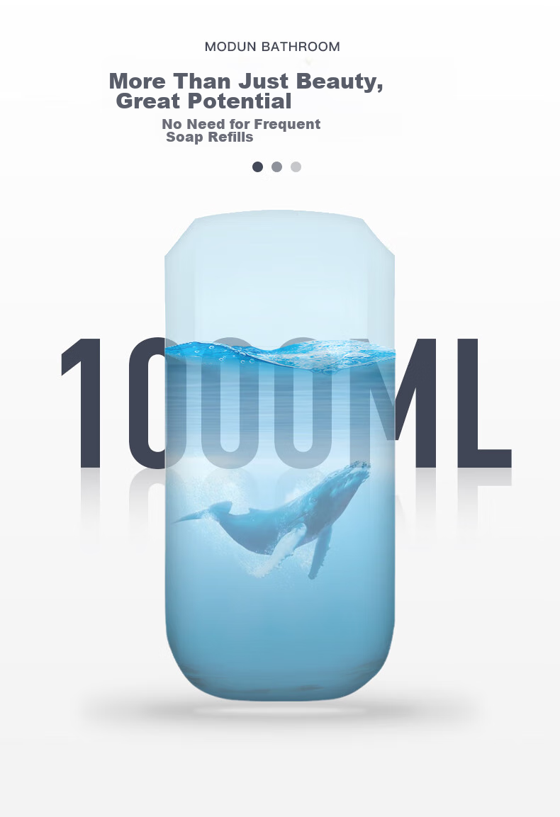 MODUN M-D12 Sensor Wall-Mounted Soap Dispenser, Bathroom Hand Soap Machine with Soap Liquid Container 6