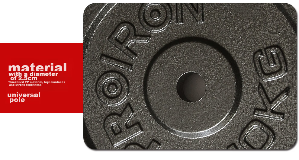 PROIRON Puli'ai Barbell And Dumbbell Weight Plates, Cast Iron, for Home Use, Weight Lifting Plates with 2.5 Cm Holes, 1.25 Kg * 4 7