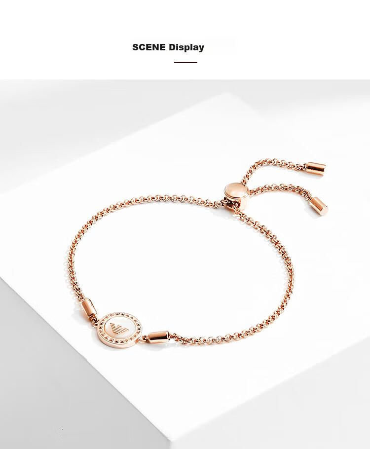 EMPORIO ARMANI Women's Bracelet, Eagle Logo, High-End Versatile Bracelet, Birthday Gift for Girlfriend, EGS2568221 7