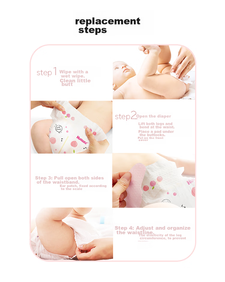 Huggies Platinum Series Little Peach Pants Diapers S96 Pieces (4-8kg), Newborn Small Size Diapers [Heat Dissipation, Popular Choice] 9