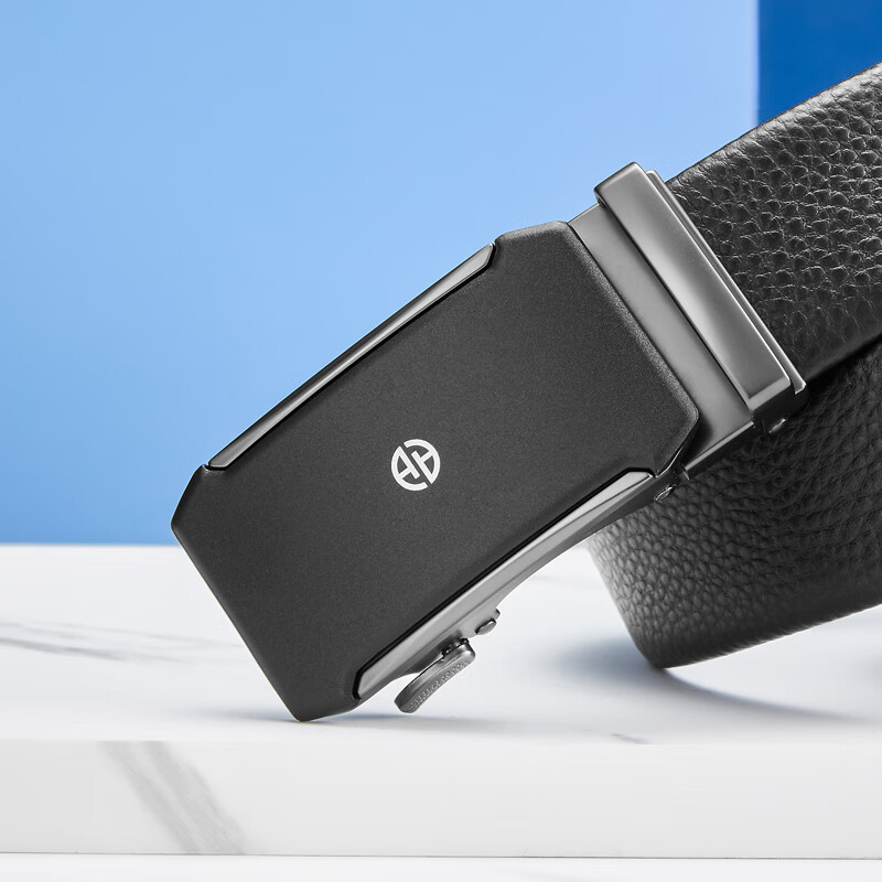 Aokang Men's Belt, Business Casual Automatic Buckle, Casual Cowhide Waist Belt, Birthday Gift for Boyfriend Or Husband