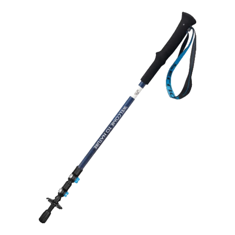 Pelliot [Light Wing] Carbon Fiber Folding Trekking Pole, Outdoor Telescopic Walking Stick, 165036017, Storm Blue