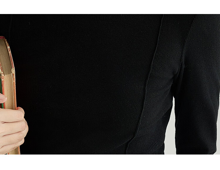Dme [Soft And Comfortable Inner Layer] Spring And Autumn Versatile Round Neck Base Shirt for Wome 22