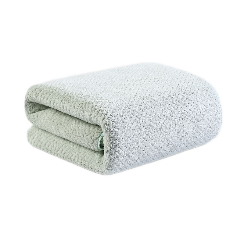 Grace Pineapple Pattern Bath Towel for Women And Men, Absorbent Quick-Drying Wrap Towel for Home Use, Couple's Bath Towel 140*70cm Light Gree