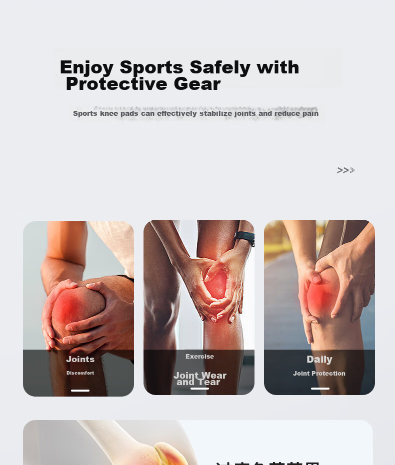 Reebok Knee Brace for Sports Running, Men's Warm Knee Support, Meniscus And Patella Protection, Basketball Badminton Hiking Knee Guard 3