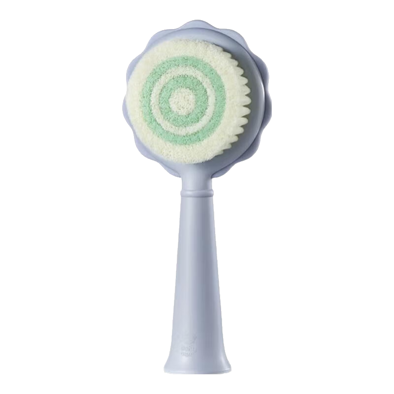 Babycare Baby Comb, Infant Head Scrubbing Brush, Massage Tool, Newborn Bathing And Hair Washing Soft Bristle Brush Set, Tranquil Blue