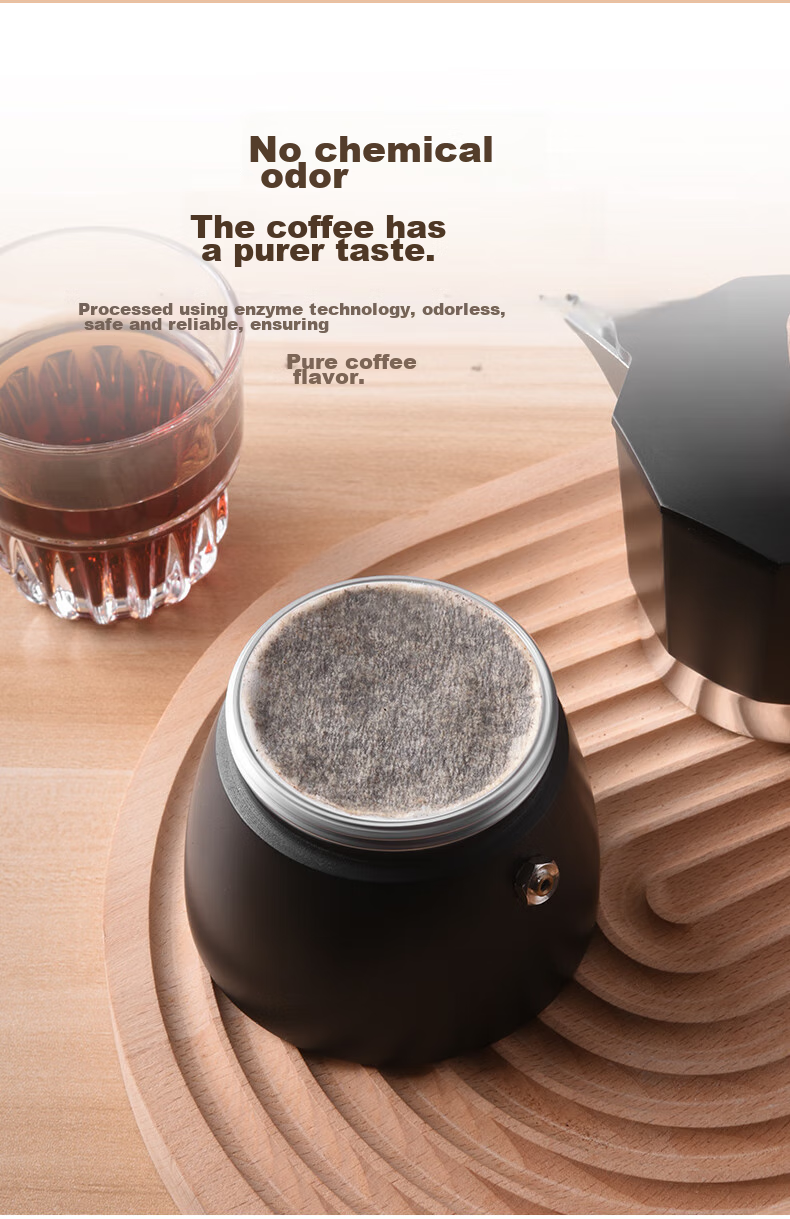 CLITON Italian Coffee Machine Round Filter Paper for Drip Bags, Coffee Filter Discs, 58mm - 100 Sheets 6