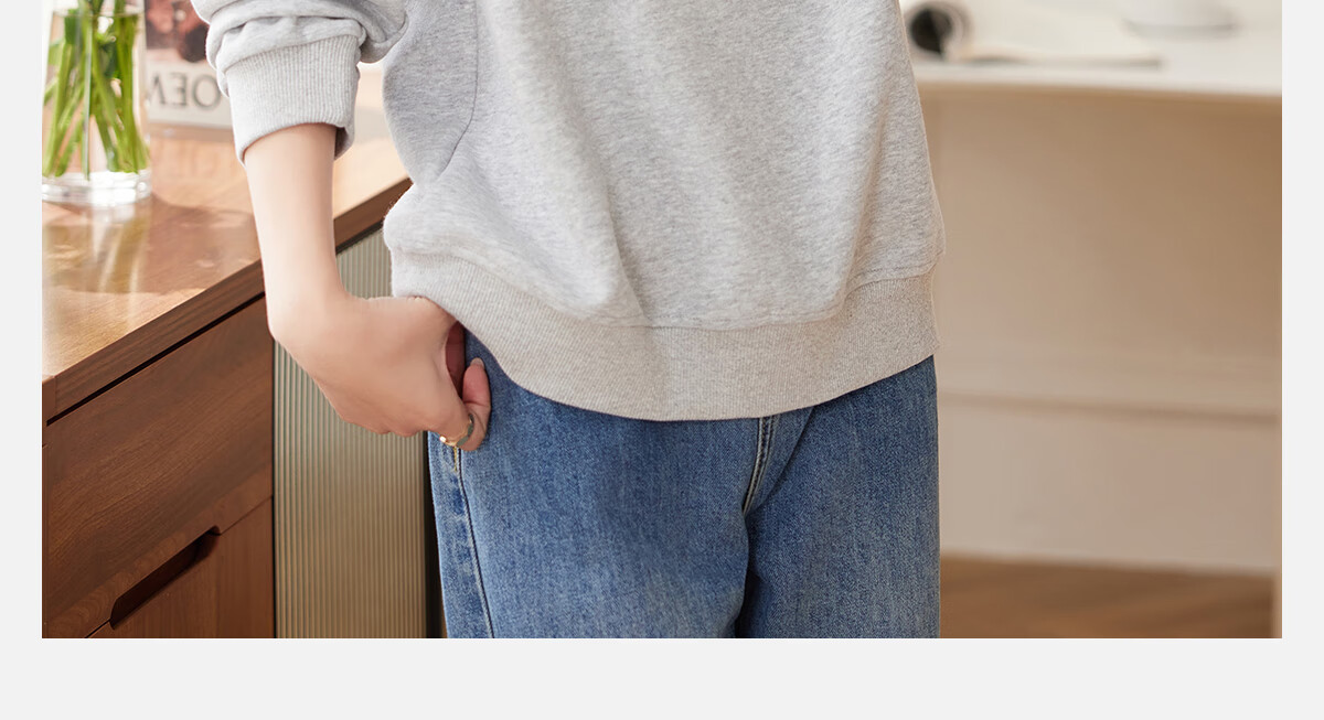 PinCai Elegant Floral Print Crewneck Sweatshirt Casual Versatile Outerwear P143W1008 2