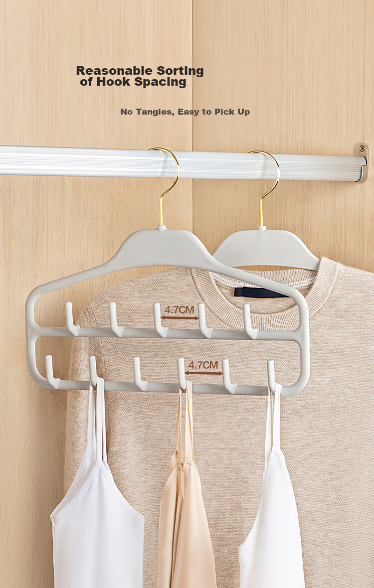 Left Corner Multifunctional Silicone Storage Hanger for Home Scarf Rack Wardrobe Pants and Hat Rack Gray 2 Pieces 3