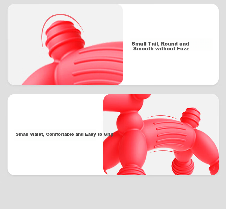 DOCTOR MA Baby Teether Mushroom-Shaped Teether Toy, Anti-Thumb Sucking Teether, Balloon Dog Desig 13