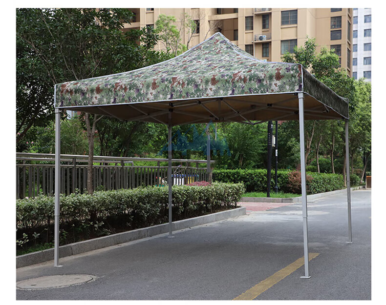 Anjiuxing Camouflage Sunshade Outdoor Retractable Four-Corner Umbrella Tent Rain Shelter Xingcong 3*4.5m (Direct from Beijing Warehouse) 11
