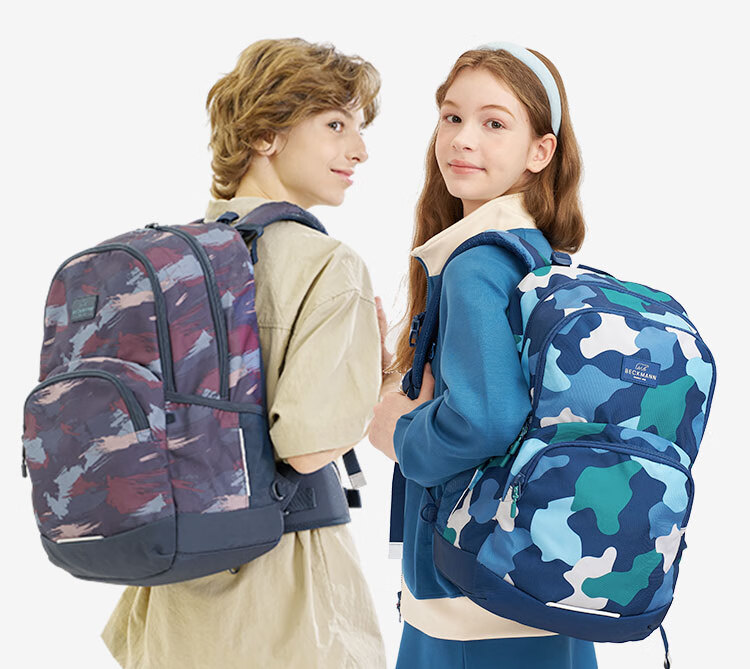 Beckmann Norwegian Middle And High School Student Spine-Protecting Large Capacity Lightweight Backpack, Stylish Double Shoulder Bag for Boys And Girls, Elementary School Students Grades 4-6 21