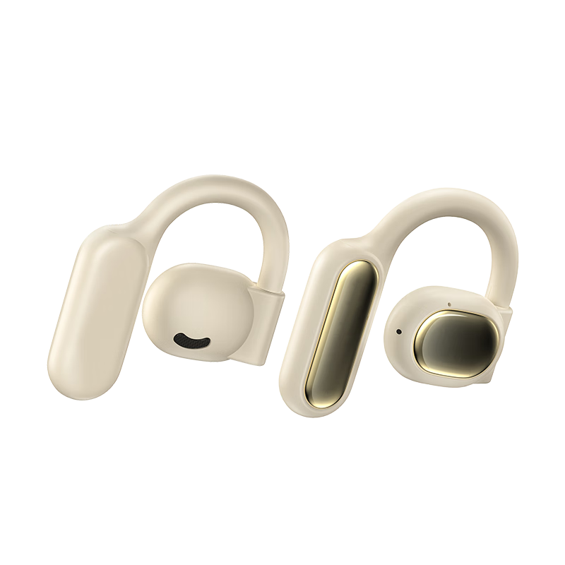 BIAZE Bluetooth Headphones, Open-Ear Bone Conduction Concept True Wireless Non-In Noise-Cancelling Sports Running Cycling Calling Gaming Ultra-Long Battery Life White