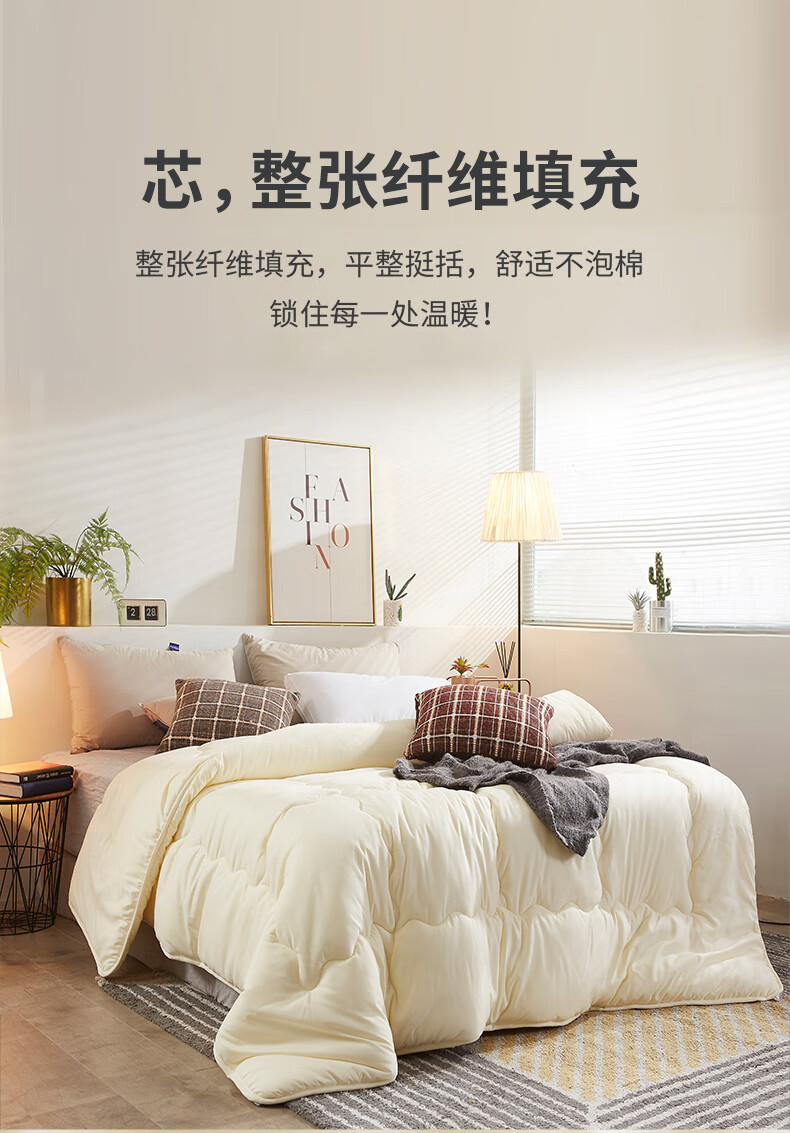 Hengyuanxiang A-Class Antibacterial Four-Season Quilt 5 Jin Spring and Autumn Quilt Dormitory Single Air Conditioning Quilt 180*220cm 4