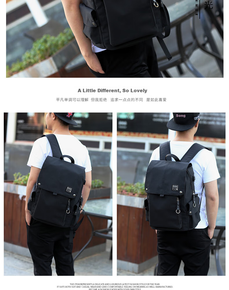 HALFEEL Backpack for Men, Large Capacity Business Travel Laptop Backpack for Middle School, High School And College Students 9