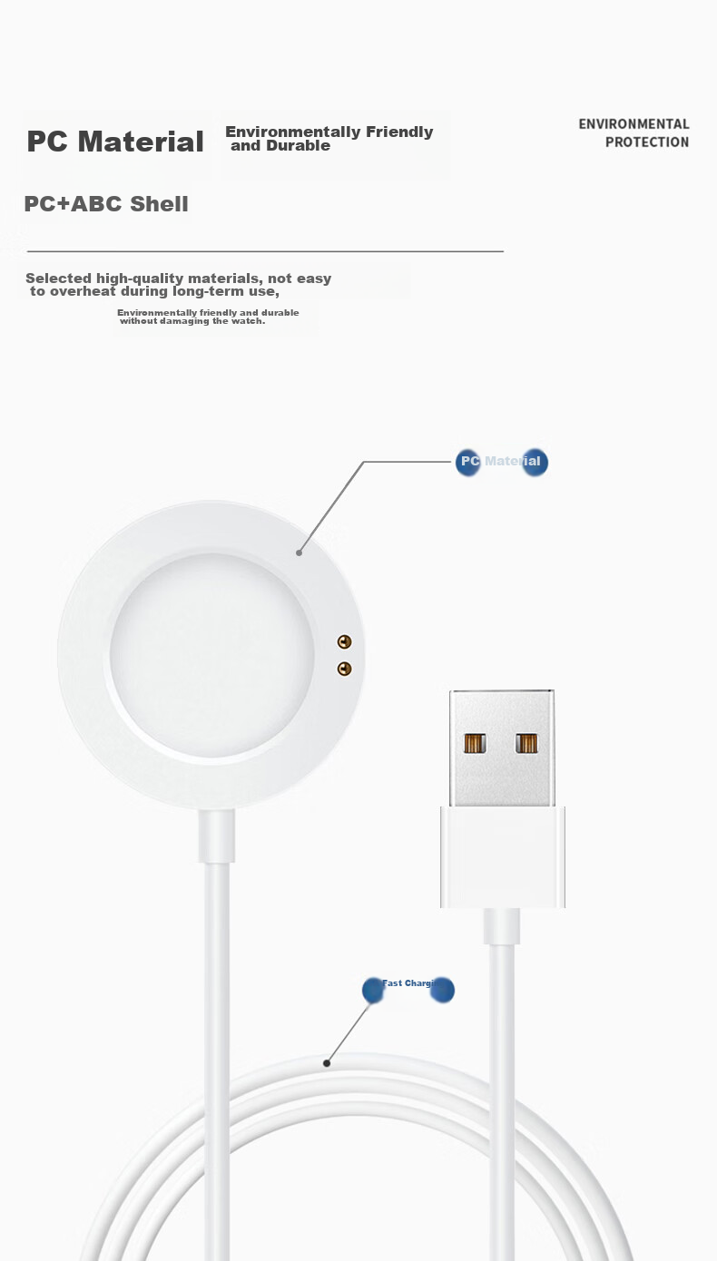CangHua Compatible Magnetic Charging Cable for Xiaomi Watch, Suitable for Xiaomi Watch 5/S5/S4/S4 Sport/S3/S2/15th Anniversary Edition, Blood Pressure H1E Watch Charger Dock 7