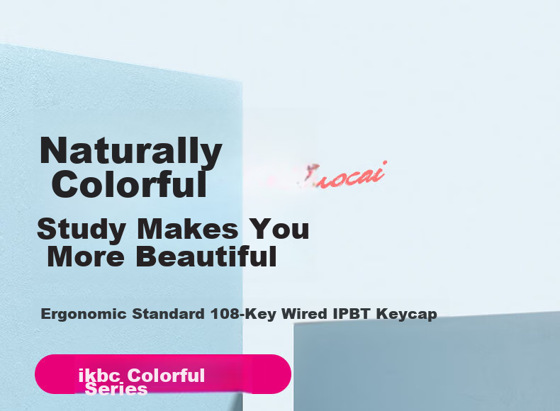 Ikbc Z108 Wireless Mechanical Keyboard, 108 Keys, Gaming And Office Keyboard with Good Typing Feel, Computer Peripheral, Dark Blue And Berry Red Switches, Wireless 1