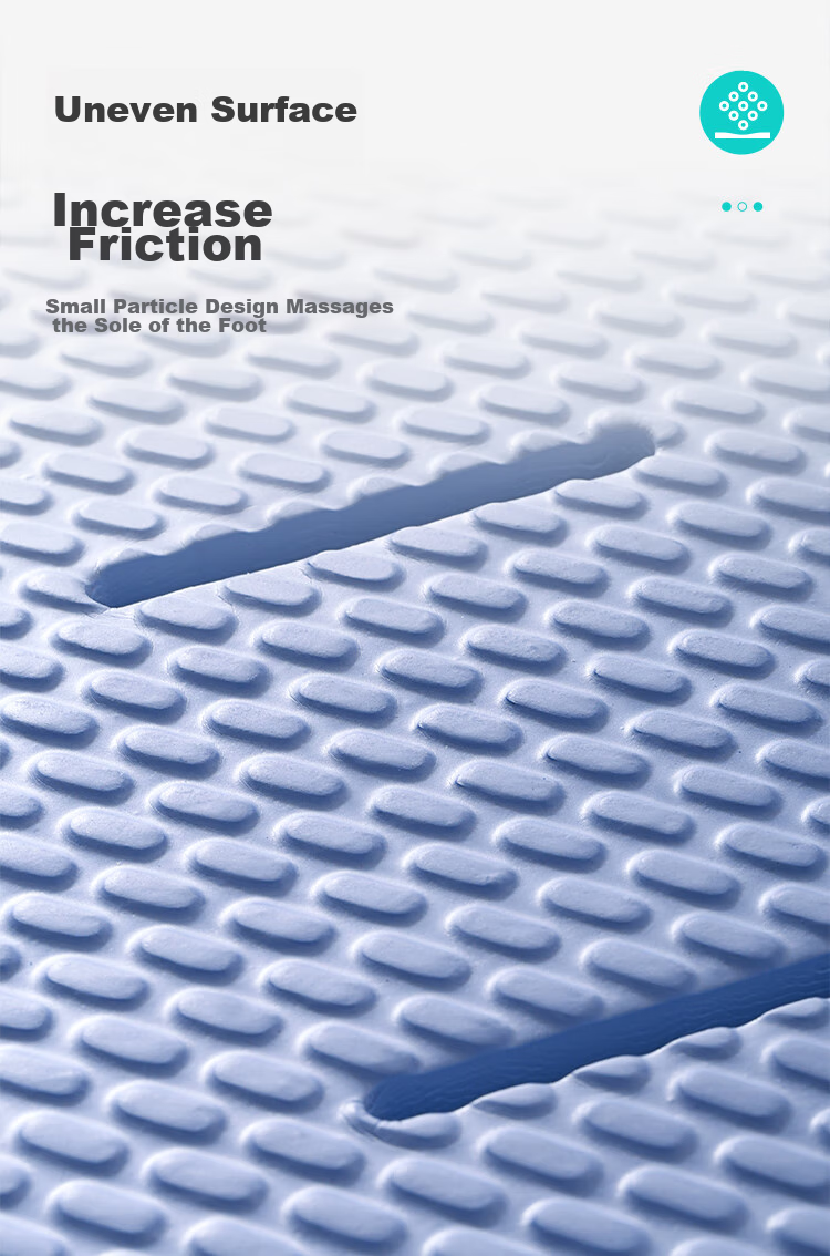 Dajiang EVA Bathroom Non-Slip Mat, Shower Room Foot Pad, Toilet Bathing Anti-Fall Floor Mat for Elderly, 85x60cm 4