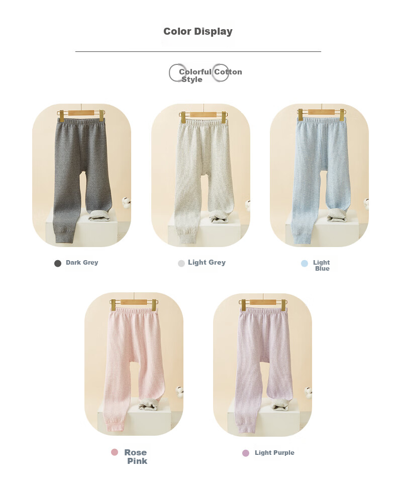 Hengyuanxiang Children's Thermal Pants, Boys And Girls Padded Thickened Autumn Pants, for Older Children And Teenagers, Three-Layer Padded Inner Wear Sleepwear 8