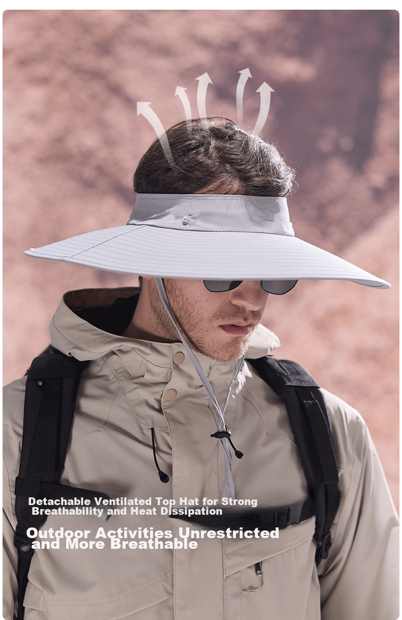 MISSION UV Sun Protection Hat for Men, Sun Visor, Fishing Hat, Hiking Cap, Summer Outdoor UV Protection Hat, Visor Cap 5