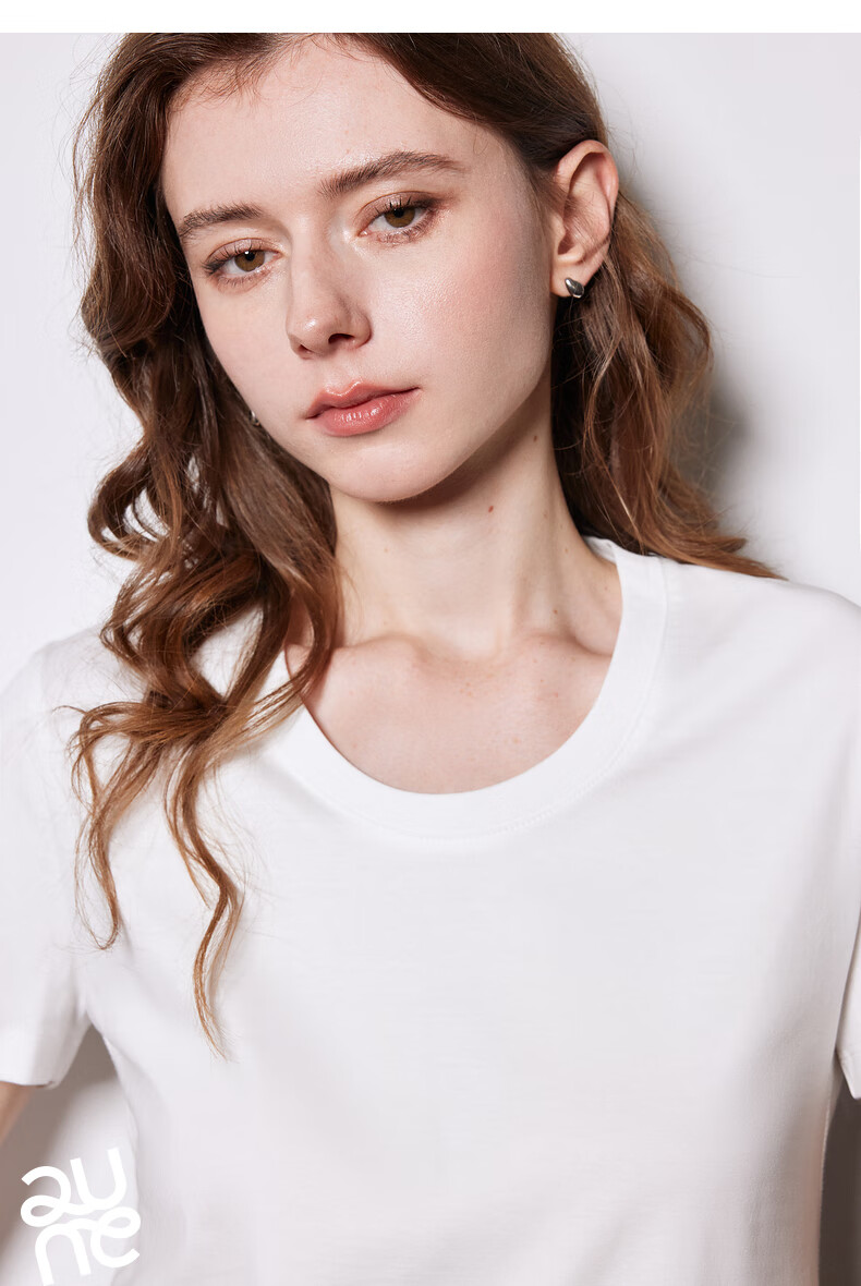 Chuyu Mulberry Silk T-Shirt for Women, 2025 New Style, Mandarin Collar Short Sleeve Simple Versatile Top, Ice Lake Blue, M 15