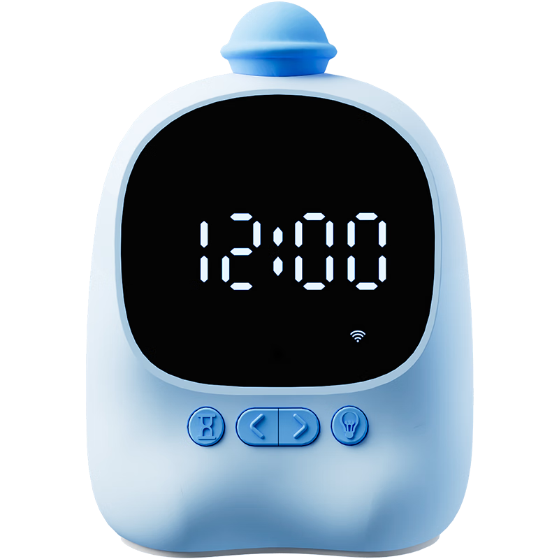 TEN-WIN Elementary School Student Smart Alarm Clock AI Time Management Device Multilingual Translation Learning Stationery Children's Official Textbook Visual Electronic Clock 1204 Blue