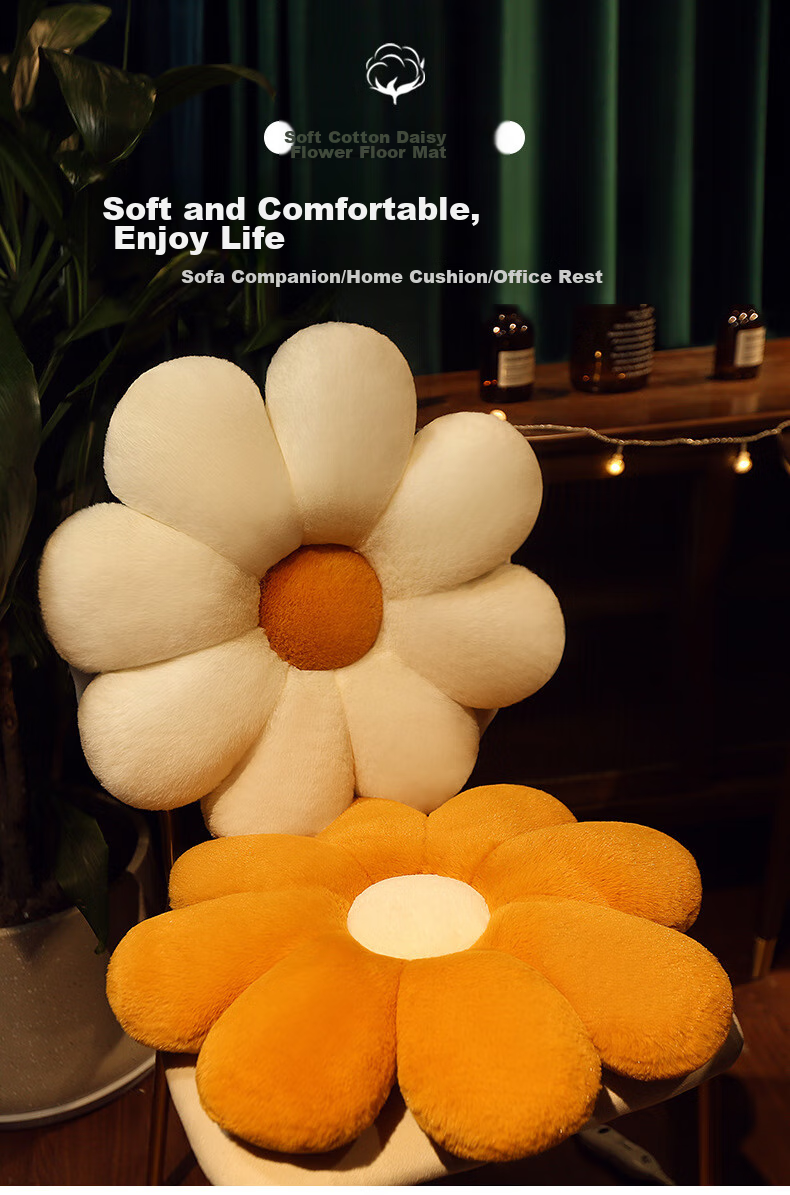 Fanyejia Chair Cushion, Instagram-Style Sunflower Pillow, Sofa Living Room Cushion, Bay Window Backrest, Car Seat Cushion, Practical Gift 1