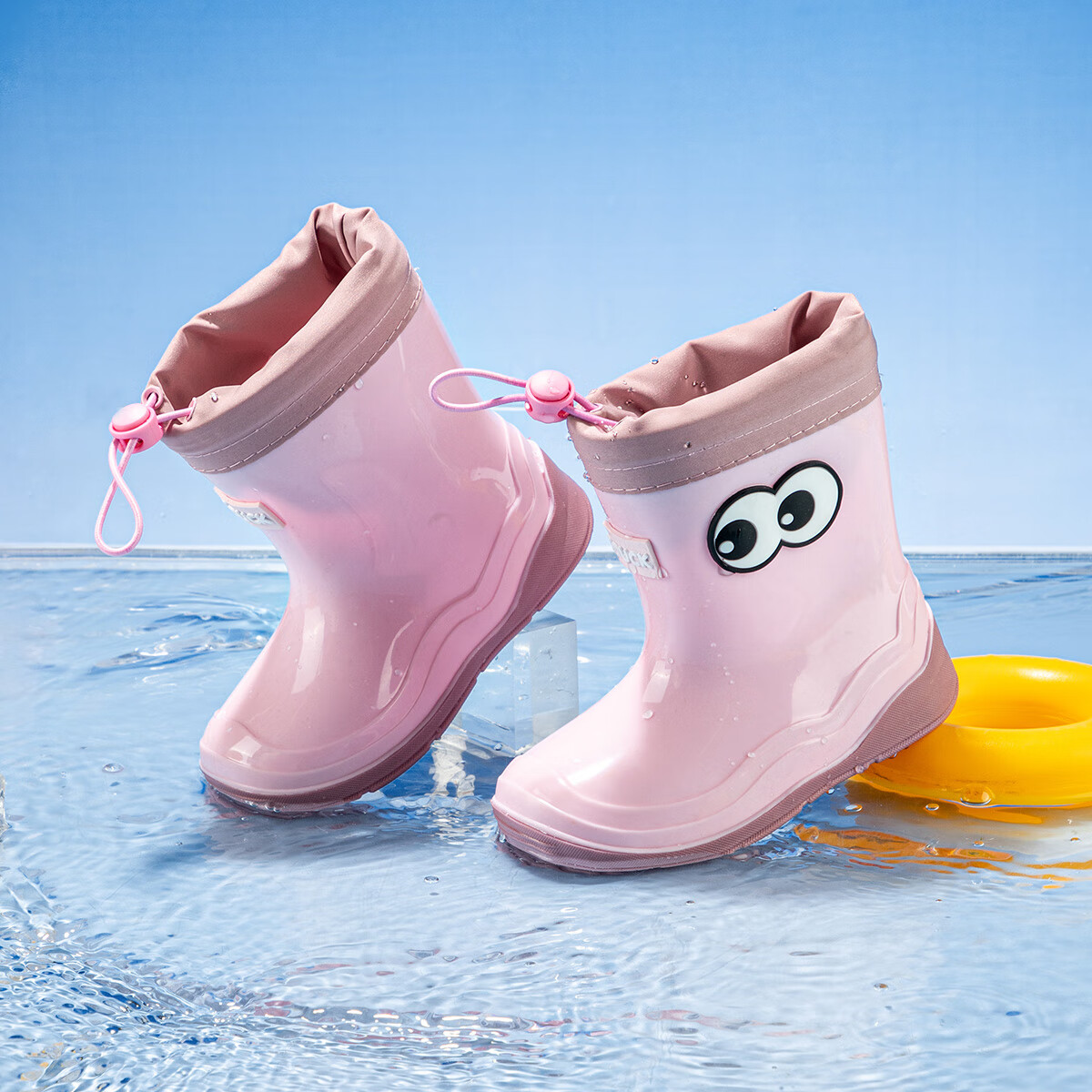 Детские резиновые сапоги B.Duck, розовые, размер 22