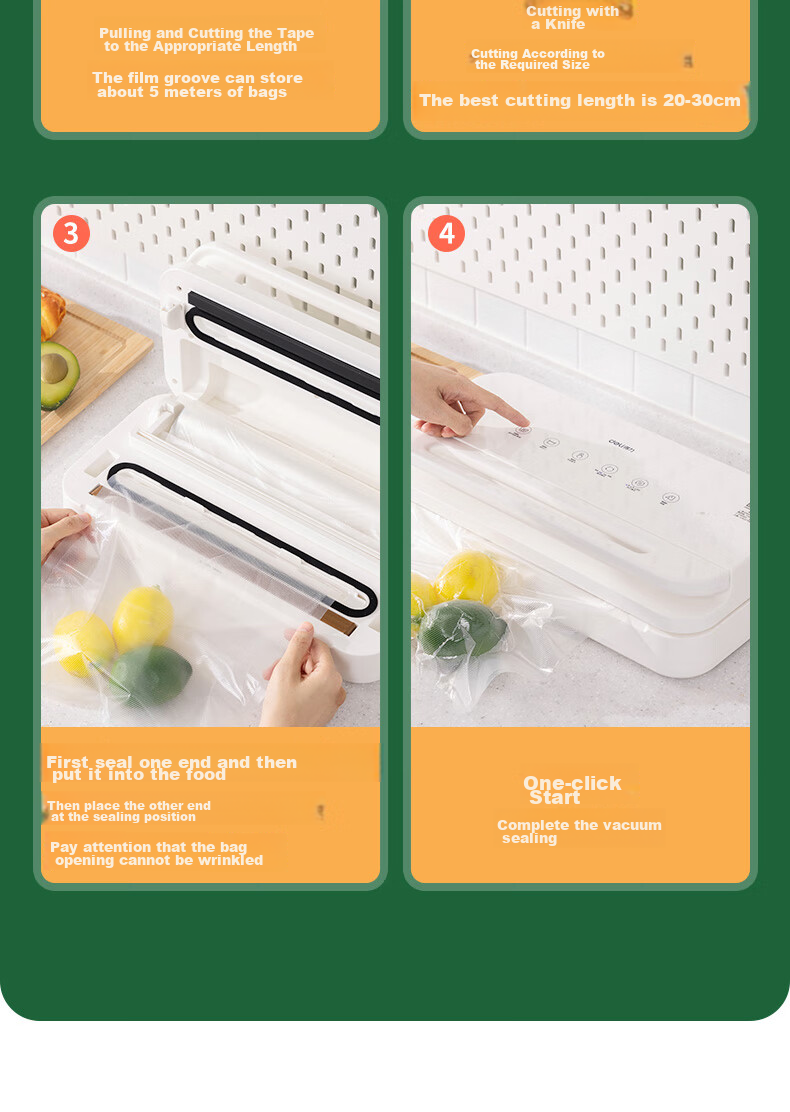 Deli Home And Commercial Vacuum Sealer, Small Vacuum Packaging Machine, Food Sealing Machine, Fully Automatic Vacuum Machine, Wet And Dry Dual-Use Vacuum Preservation Sealing Machine LM666 11
