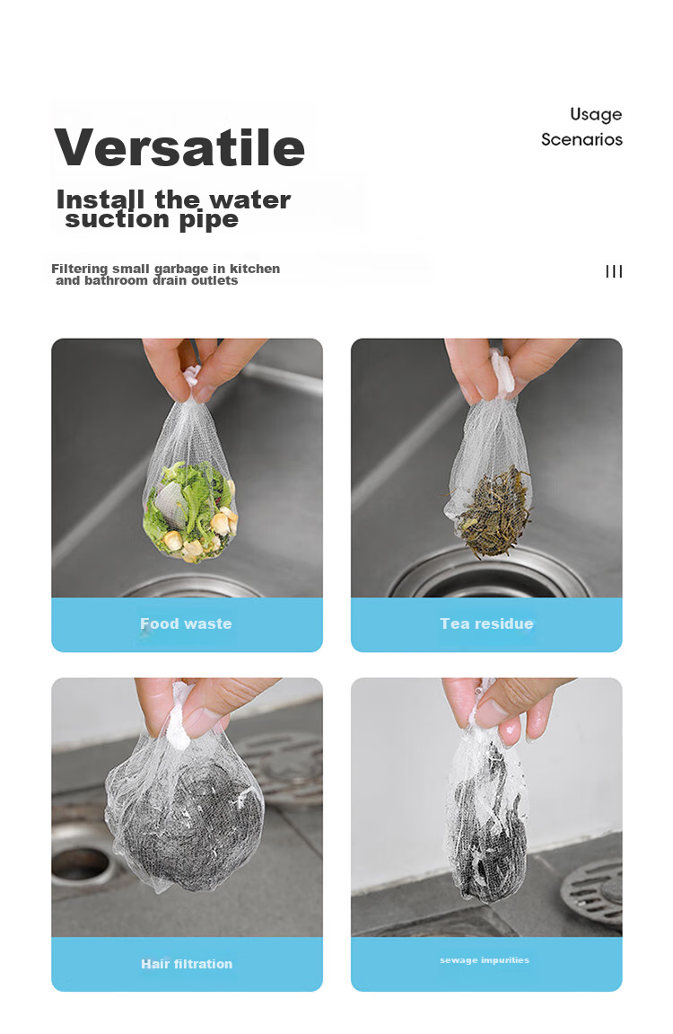 MARYYA Sink Strainer, 200 Pieces, Disposable Drain Filter for Kitchen Sink And Bathtub, Vegetable Washing Basin Strainer 11